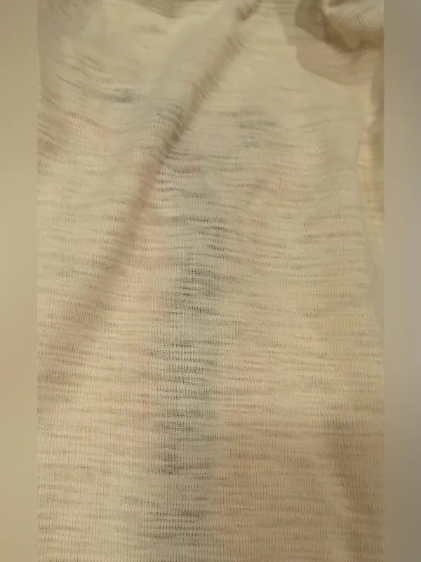 Lauren Ralph Lauren Cream Henley Top w/ Faux Suede Patches - Size L - Image 5