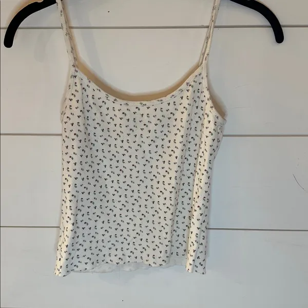 Brandy Melville White Floral Camisole size S‎ EUC - Image 4