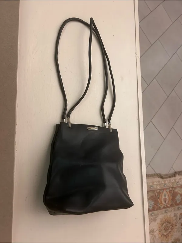 Nine West Black Satchel with Metal Accents - Image 3