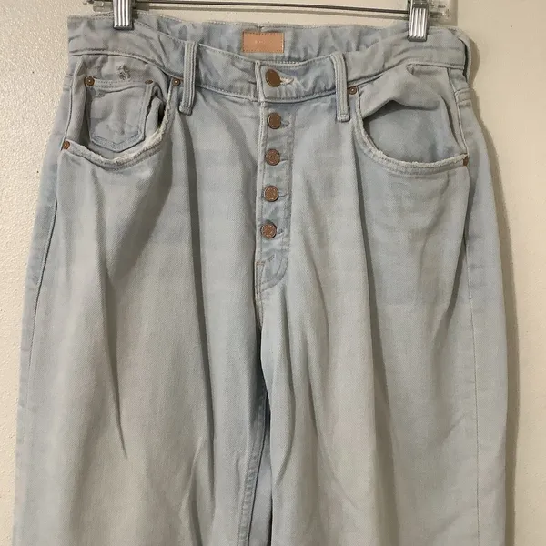 MOTHER The Pixie Tomcat Ankle Jeans Size 29 Pina Colada Mom Jeans Retro Casual‎ - Image 2