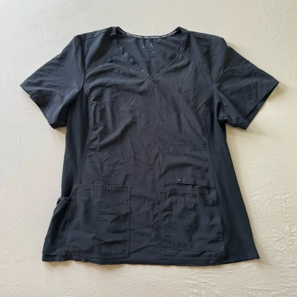 Cherokee iFlex V-Neck Knit Panel Scrub Top - Image 6