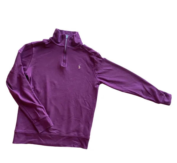 Polo Burgundy Quarter Zip along Sleeve 🔥 - Image 2