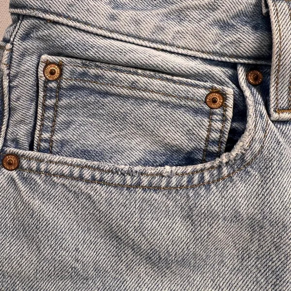 Aritzia Denim Forum The Boyfriend High Rise Loose Fit Jeans Button Fly Size 27 - Image 14