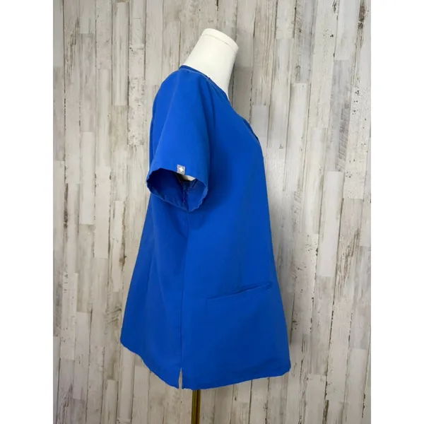 Figs Women's Casma 3 Pocket V-Neck Scrub Top Medium Blue Short Sleeve Size‎ 4XL - Image 5