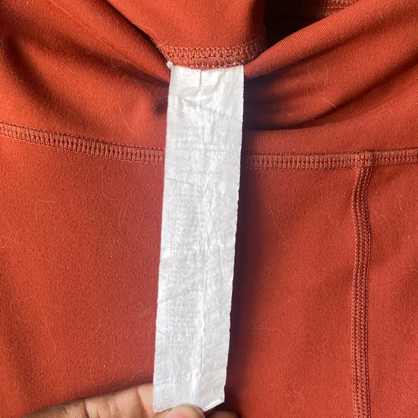 Fabletics Rust Leggings with Pockets Sz L - Image 2