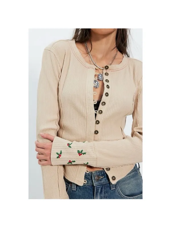 We The Free Free People Daria cuff thermal long sleeve - Image 2