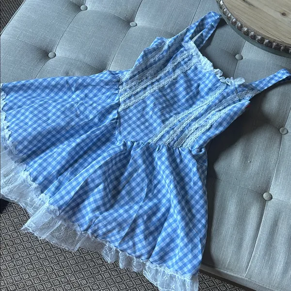 NWT Romwe Kawaii Halloween Costume Dress With Lace Patches And Wide Straps - Image 2