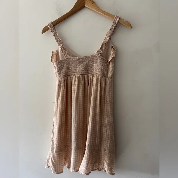 American Eagle Cream Pink Ruffle‎ Mini Dress - Image 8