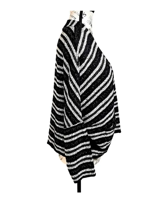 💥Madewell Upbeat Striped Open Front Cocoon Cardigan Sweater XS/S💛 - Image 4