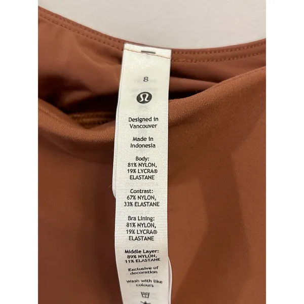 NWT Lululemon Nulu and Mesh-Back Shelf-Bra Yoga Tank Top 8 Ancient Copper - Image 6