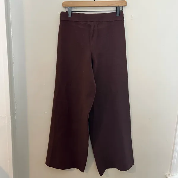 NWT 525 AMERICA- Miranda High Rise Wide Leg Pants Chocolate Size S - Image 4