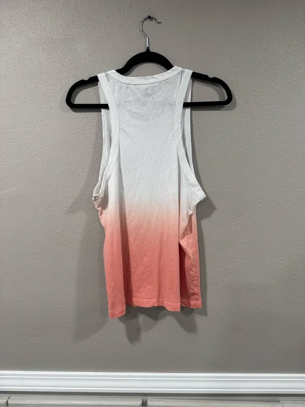 Peloton Women’s White Ombré Go To Racer Back Tank - Image 5