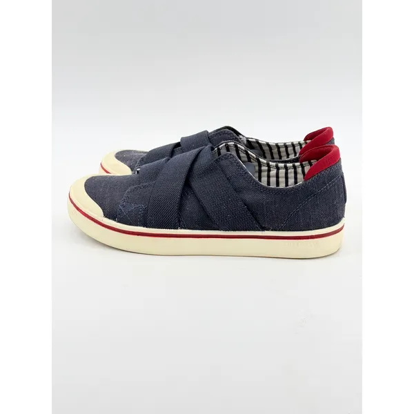 KEEN Womens 8 Elsa Gore Canvas Slip On Sneakers Navy Blue Red Stripe 1023165 - Image 3