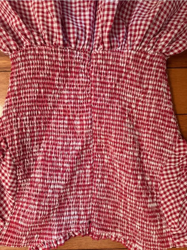 Princess Polly Wescott Red Gingham Romper Playsuit - Size 4 - EUC - Image 6