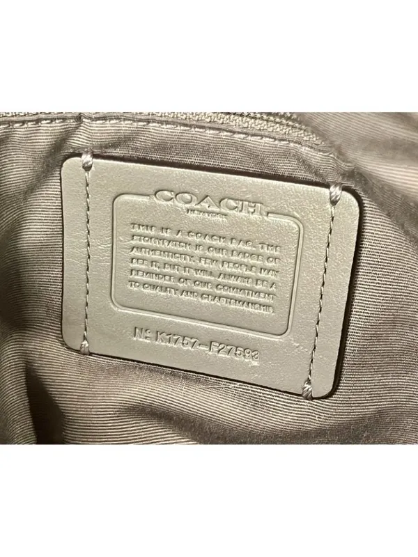 Coach Lexy F27593 Fog Taupe Pebbled Leather Shoulder Bag MSRP $395 - Image 9