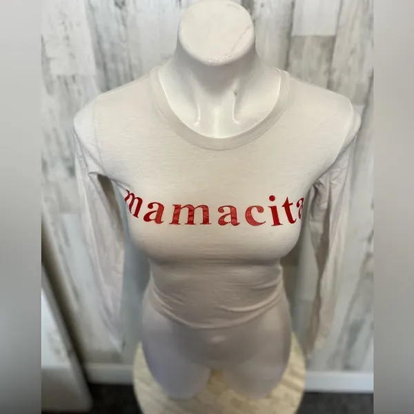 Long sleeve crop top White Size M - Image 3