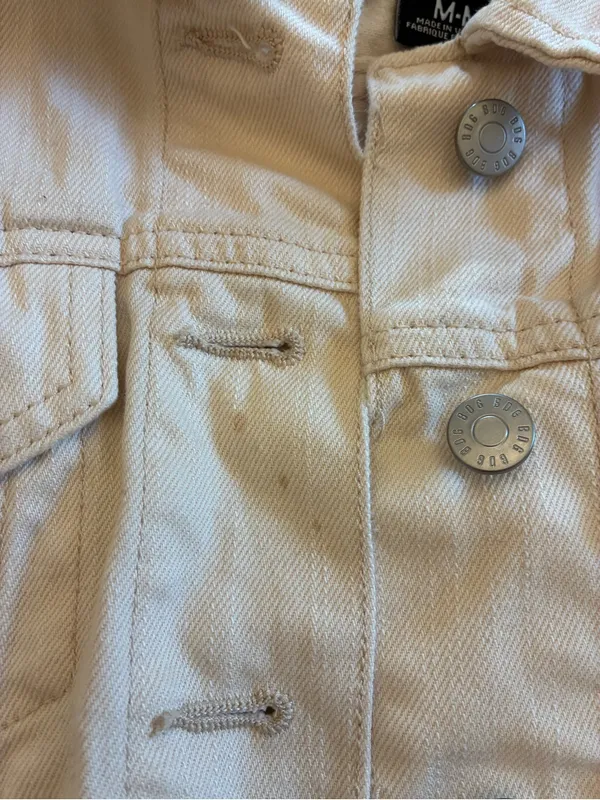 Urban Outfitters BDG Jean Jacket Women’s Medium Cream Denim - Image 4