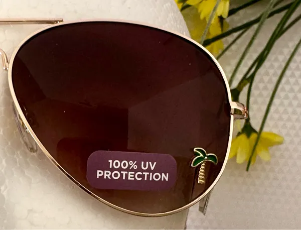 Aviator Sunglasses Gold - Image 3