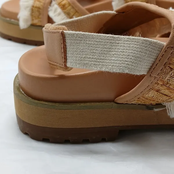 Coconuts By Matisse Fuji Platform Sandals Shoes Women's Size 6M Tan Beige Boho - Image 5
