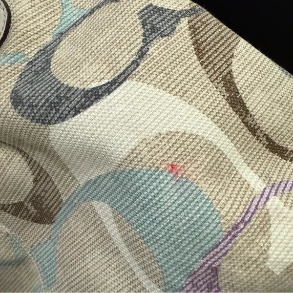 COACH 16591 Soho Linen Op Art Tote Multicolored Jacquard Canvas Shoulder Bag - Image 16