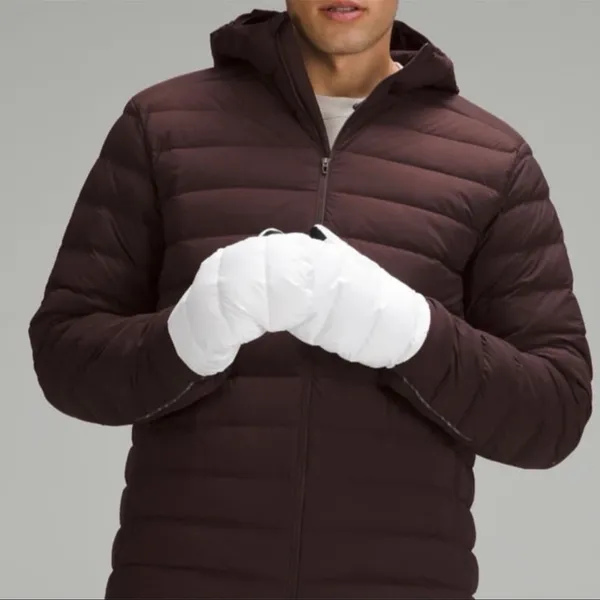 Lululemon Wunder Puff Mittens White Unisex Large XL NWT - Image 8