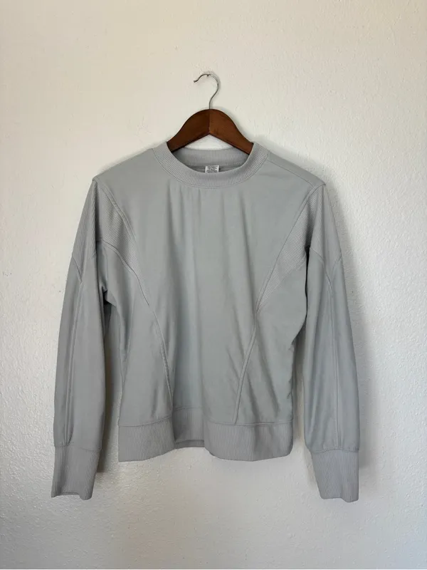 RBX Solid Light Grey Cozy Sweatsuit Gray - Image 6