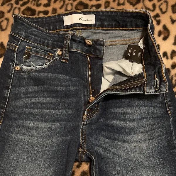 KanCan Jeans Mid Rise Ankle Distressed Skinny Jeans Women’s Size 0 /… - Image 4