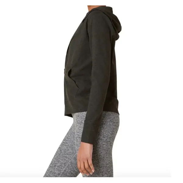Beyond Yoga Spacedye Everyday Full Zip Hoodie Heathered Darkest Night Sz Medium - Image 4