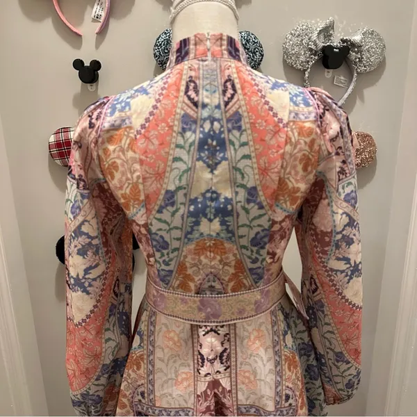 Colorful Patchwork Long Sleeve Dress - Image 6