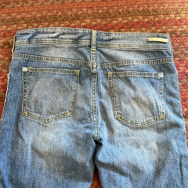 Pilcro & The Letterpress Anthropologie Cheetah Camo Distressed Jeans - Image 7