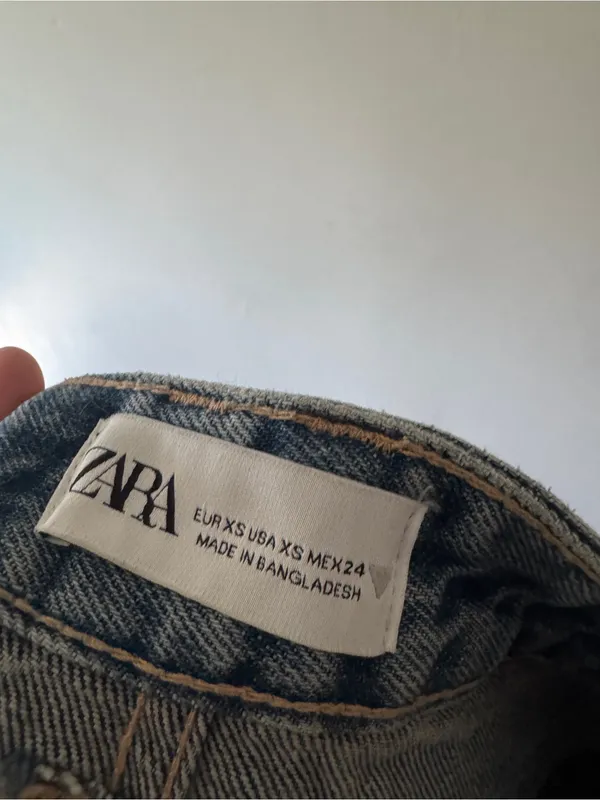 Zara Cargo Denim Mini‎ Skirt - Image 4