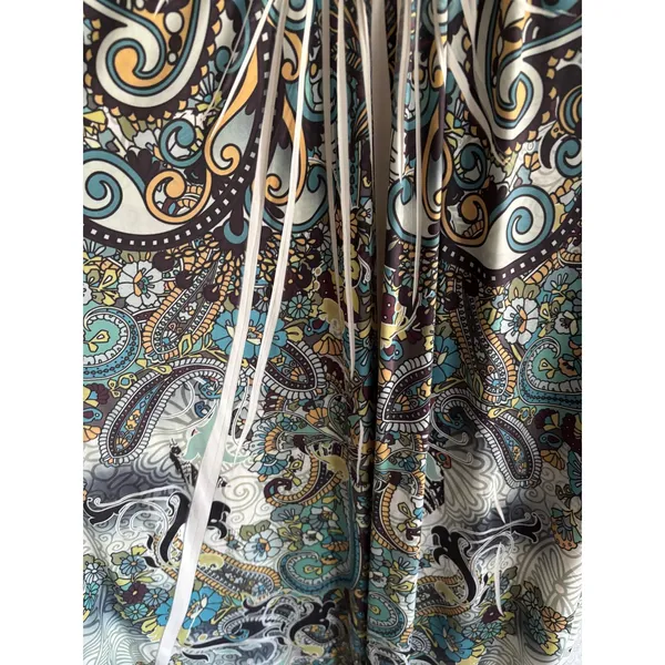 Apt 9 Dress‎ Womens 2XL Green Brown Babydoll Fairy Rhinestone Stretch Bohemian - Image 4