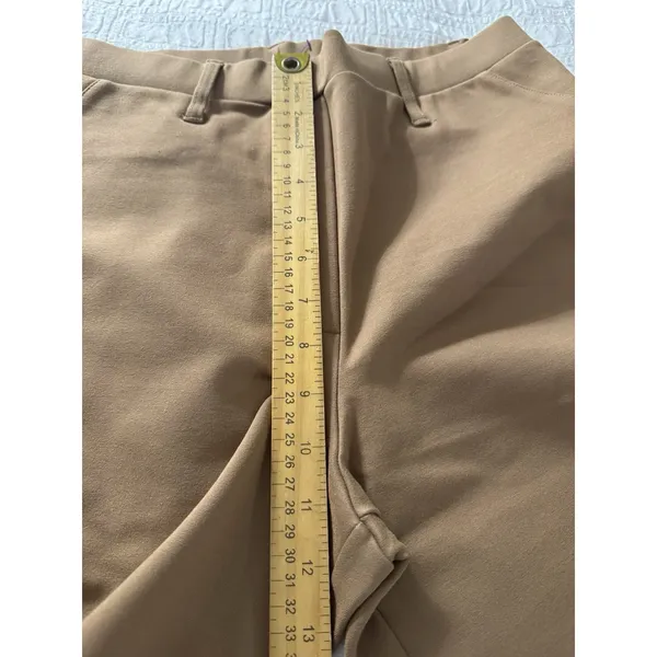 Quince Ultra-Stretch Ponte Straight Leg Pants Roasted Pecan Size Medium - Image 11
