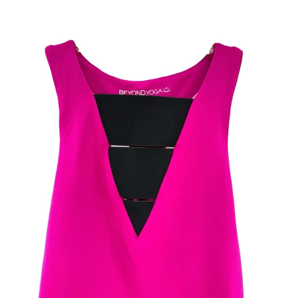 Beyond Yoga Sleek Stripe Raise it Higher Tank Top Wildberry Size Small‎ - Image 2