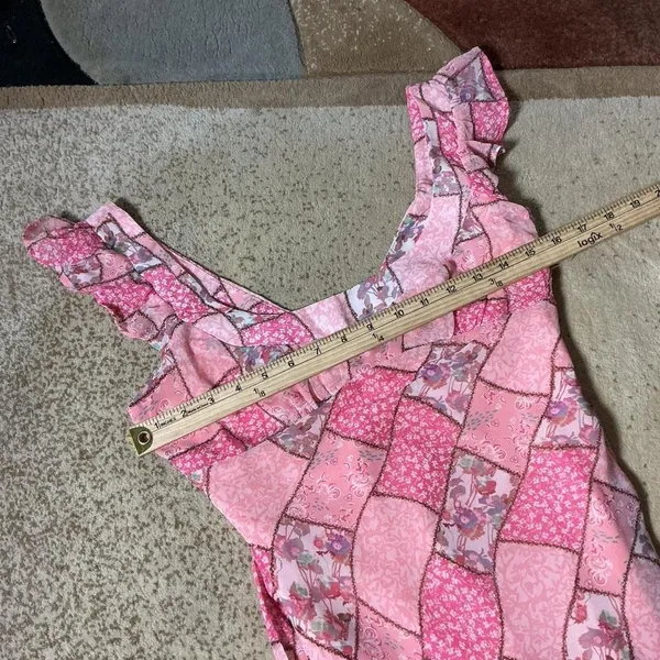 Bailey Rose Pink Patchwork Floral Maxi Dress BRD2103-11 Womens‎ S Cottagecore - Image 6