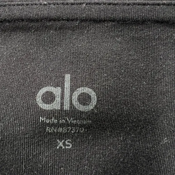 Alo Yoga Black Mesh Panel Leggings Women's XS High‎ Rise Sculpt Nylon Spandex - Image 5