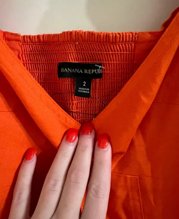 Banana Republic Orange Dress New - Image 4