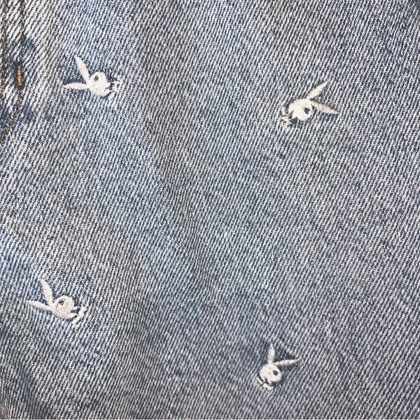 Playboy x PacSun Embroidered Straight Leg‎ Jeans Size 23 High Rise - Image 6