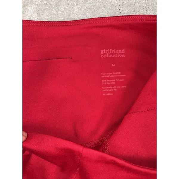 Girlfriend Collective High Rise Compressive Leggings M Active Red - Image 3