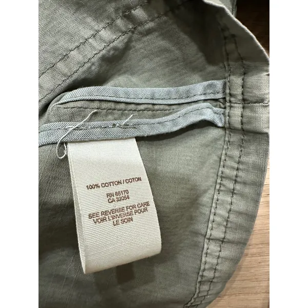 Free People 1970 Regimental Military Jacket‎ - Olive Green Utility - Size 6 - Image 5