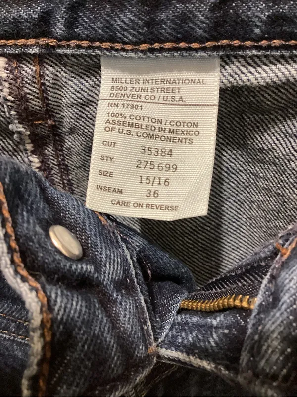 Rockies WOMENS 15/16 Dark Indigo boot cut Jeans - Image 3