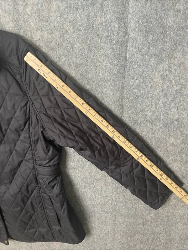 L.L.Bean Women's XL Reg Black Quilted Riding Jacket - Image 6