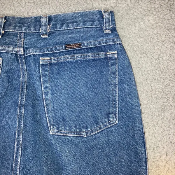 Vtg Wrangler Straight Leg Jeans Women 14 High Rise USA‎ Made 70s 80s Sustainable - Image 11