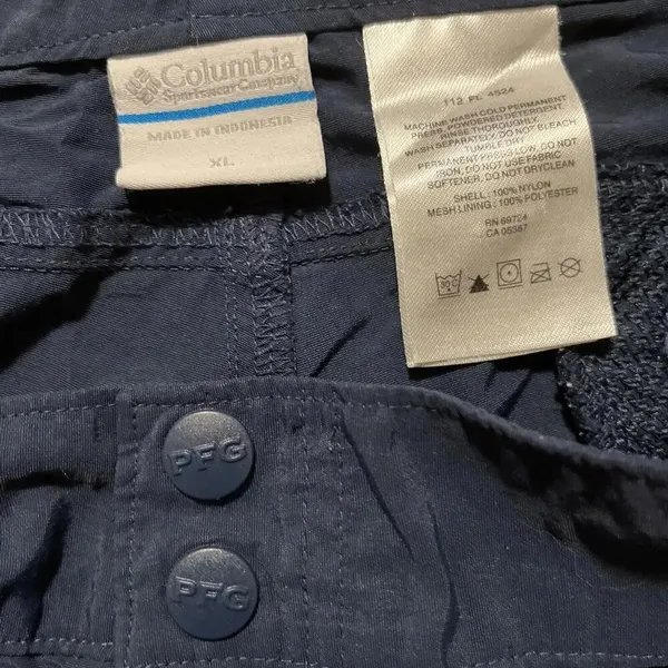 Columbia Outdoor Trail Hiking‎ Fishing Sporting Navy Blue 5” Shorts XL - Image 3