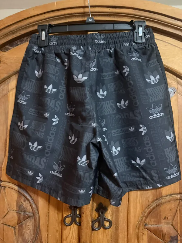 Adidas Originals black & white swim trunks - Image 2
