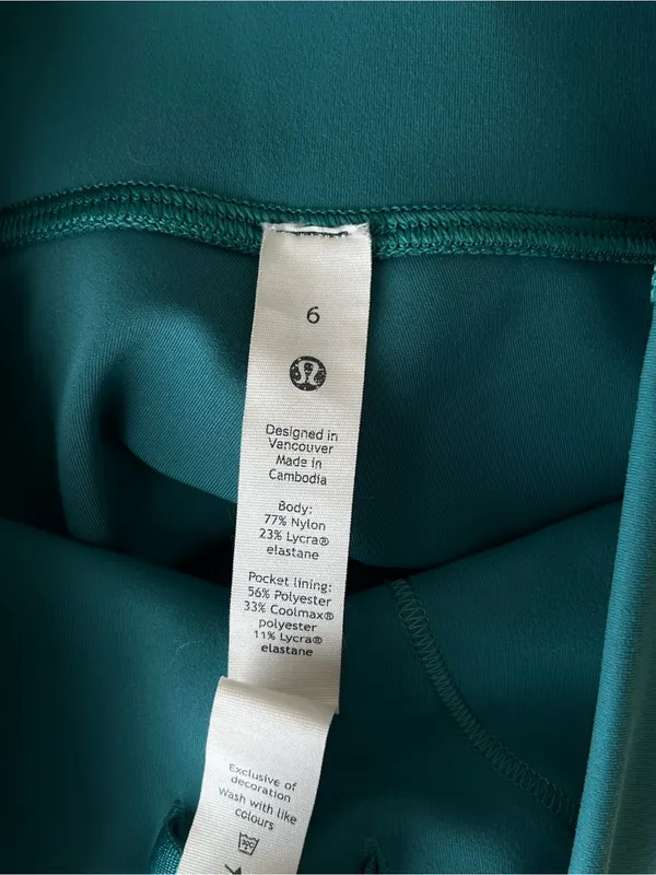 Lululemon wunder train high rise shorts 6 teal lagoon - Image 6