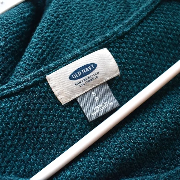 3/ $25 S-‎ Old Navy Turquoise Sweater w/ V-Neck, Comfortable, Knit, Spring, Fall - Image 3