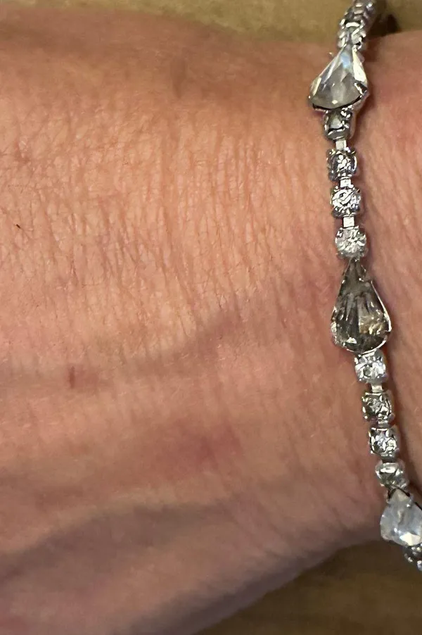 Vintage Rhinestone Tennis Bracelet - Image 4