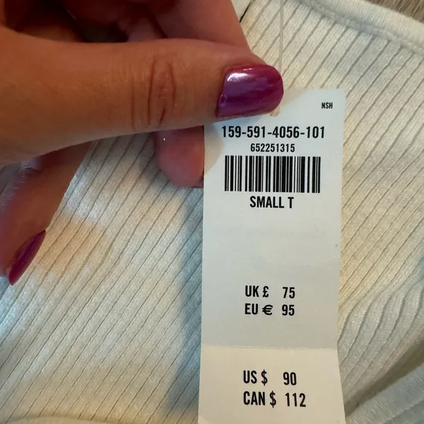 Abercrombie & Fitch Off White Sweater Dress Small Tall New with tag - Image 5