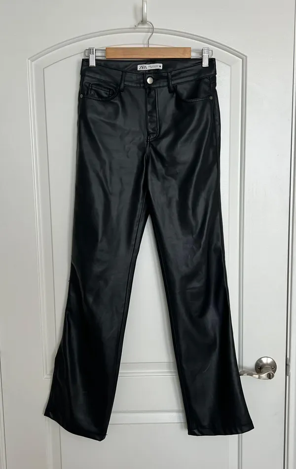 ZARA Leather Pants - Image 2